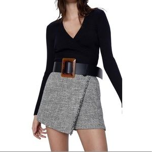 Zara Wide Velvet Belt